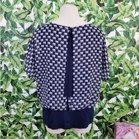 CAbi Parade Elephant Novelty Print Top 802 - Picture 4 of 4